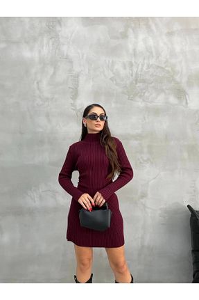 لباس زرشکی زنانه بافت Bak