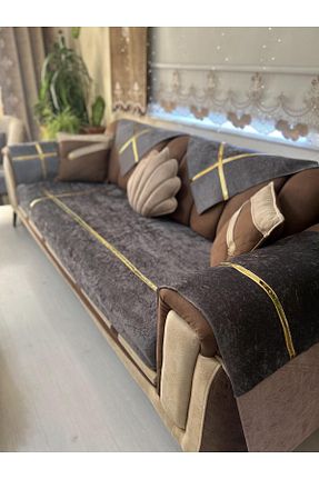 کاور مبل طوسی مخمل Tekstilsa - کد 844716525