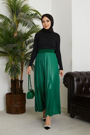 دامن حجاب سبز زنانه رگولار Genel Markalar - کد 443741080