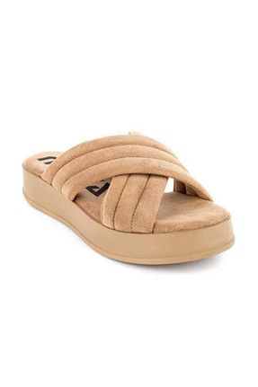 دمپائی خانگی بژ زنانه پارچه ای Muya - کد 857548980