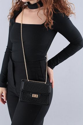 کیف پستچی مشکی زنانه چرم مصنوعی KRISTE BELL - کد 819369976