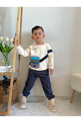 ست بالاتنه و پائین تنه نباتی بچه گانه بافت Lolliboomkids - کد 850440238