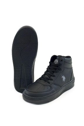 کفش اسنیکر مشکی زنانه بند دار U.S. Polo Assn. - کد 857679422
