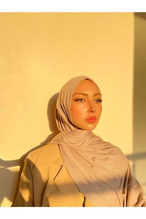 شال قهوه ای زنانه ویسکون Hürremist - کد 135499641