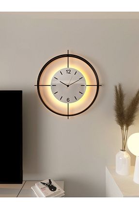 ساعت دیواری مشکی 60 x 60 MetaQuartz Aksesuar - کد 836861575