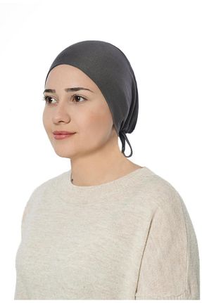 کلاه شنای حجاب طوسی زنانه meva asel - کد 834653949