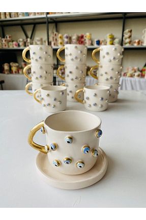 فنجان قهوه سفید 1 نفره Banuart - کد 314346847