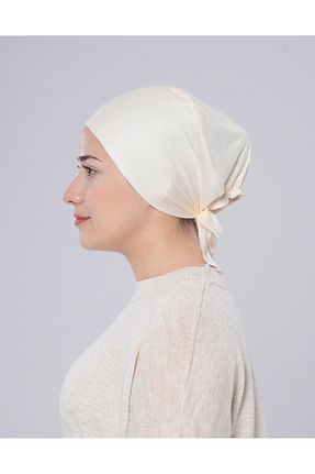 کلاه شنای حجاب بژ زنانه meva asel - کد 834653548