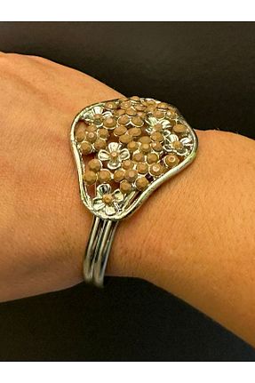 دستبند جواهر قهوه ای زنانه سنگ طبیعی Gönülden Tasarım - کد 857624183