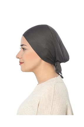 کلاه شنای حجاب طوسی زنانه meva asel - کد 834653949