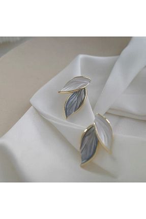 گوشواره جواهر سفید سنگ طبیعی Mefy - کد 838440231