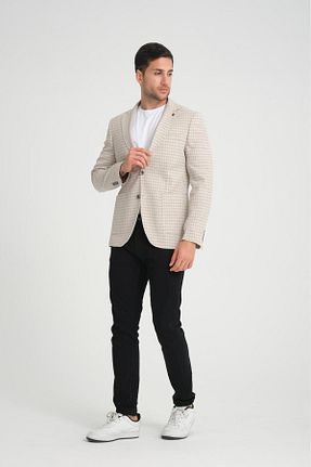 کت بژ مردانه اسلیم Luisero - کد 857712490