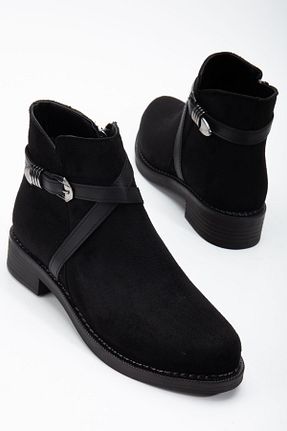 بوت / نیم بوت مشکی زنانه چرم مصنوعی Tonny Black - کد 857816245
