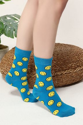 جوراب سرمه ای زنانه پنبه - الاستین Socks Tunnel - کد 129365392
