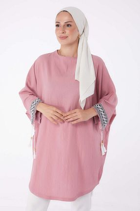 تونیک صورتی زنانه بافتنی TOFİSA - کد 855489019
