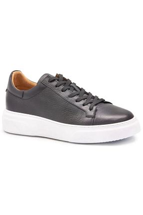 کفش اسنیکر مشکی مردانه چرم اصل SPORJUST - کد 857864681