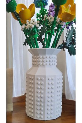 گلدان سفید پلاستیک Maflen - کد 853379208