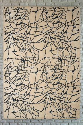 فرش طوسی زیره ضد لغزش Lorente Home - کد 789013189