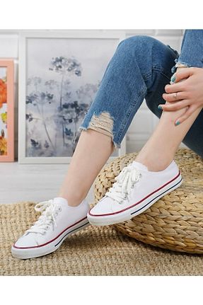 کفش بیرون سفید زنانه پارچه ای wefashion - کد 466327639
