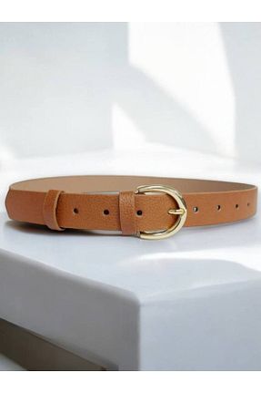 کمربند قهوه ای زنانه چرم مصنوعی Gesa - کد 857782852