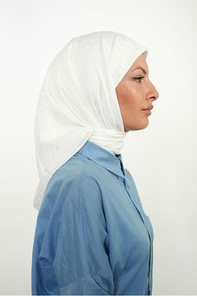 روسری سفید پلی استر LOSYANA - کد 857810114