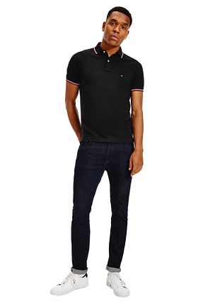 پولوشرت مشکی مردانه پنبه ای Tommy Hilfiger - کد 268308235