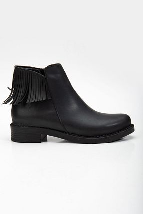 بوت / نیم بوت مشکی زنانه چرم مصنوعی Tonny Black - کد 857816464