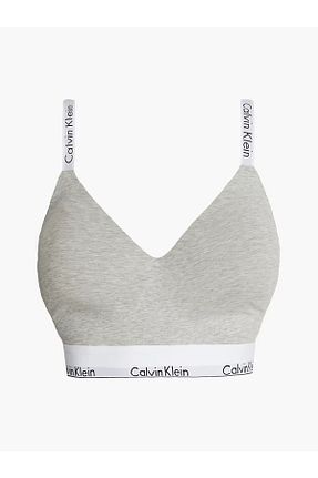 سوتین ورزشی طوسی زنانه پنبه ای Calvin Klein - کد 743348160