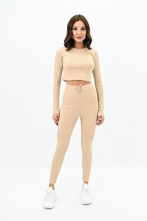 ست گرمکن بژ زنانه رگولار Koza Butik - کد 830171002