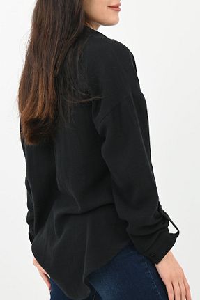 پیراهن مشکی زنانه رگولار Koza Butik - کد 808467064