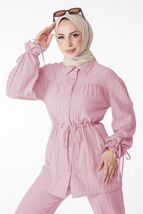 ست گرمکن صورتی زنانه مخلوط پلی استر TOFİSA - کد 831203559