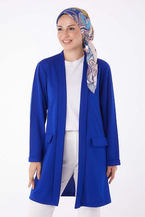 پلیور آبی زنانه ساده TOFİSA - کد 855489297