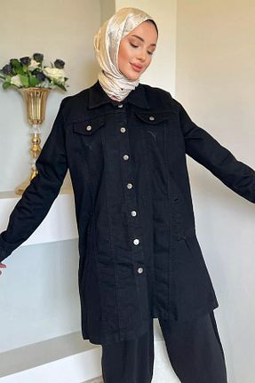 کت حجاب مشکی زنانه تنگ Julude - کد 857636032