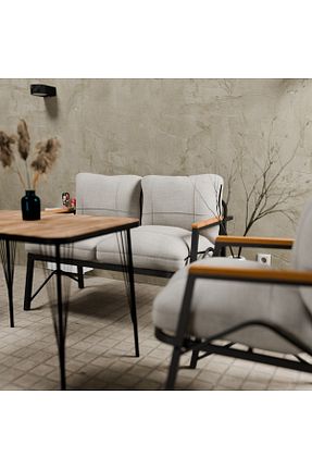 ست باغچه بژ فلزی MB GARDEN FURNITURE - کد 805333791