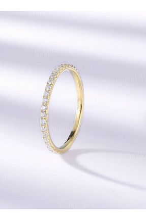انگشتر نقره طلائی زنانه زیرکن Armes Silver - کد 748985538