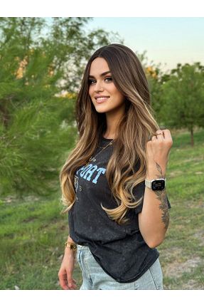 کلاه گیس بنفش زنانه Fenomen Peruk - کد 857712395