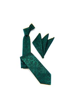کراوات سبز مردانه میکروفیبر VENCHY - کد 107316933