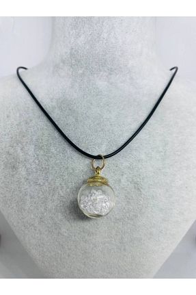 گردنبند جواهر سفید زنانه منجق GALATA GIFT - کد 766325635