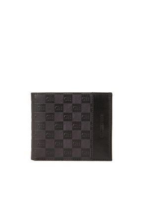 کیف پول مشکی مردانه چرم خالص George Hogg - کد 857809248