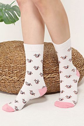 جوراب سفید زنانه پنبه - الاستین Socks Tunnel - کد 129164520