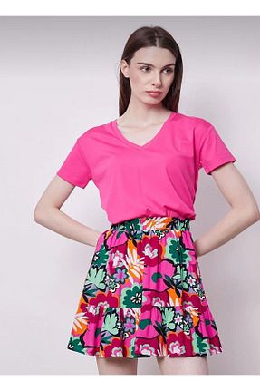دامن رنگی زنانه ویسکون Asbap Butikk - کد 839611666