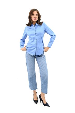 پیراهن آبی زنانه رگولار Koza Butik - کد 796459902