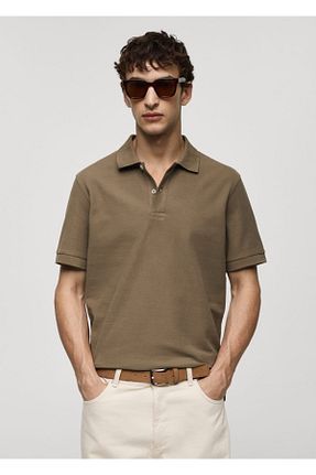 تیشرت سبز مردانه رگولار MANGO Man - کد 829359178