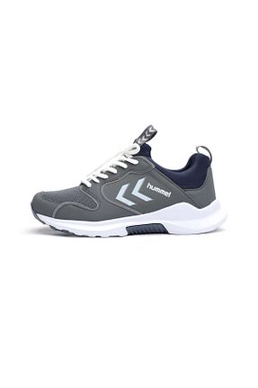 کفش اسنیکر طوسی مردانه بند دار hummel - کد 130965089