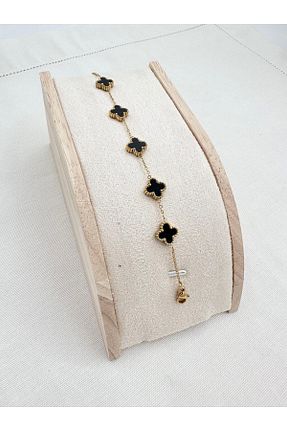 دستبند استیل (فولاد) مشکی زنانه استیل (فولاد) Jerie - کد 857789803