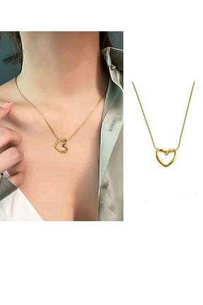 گردنبند جواهر طلائی زنانه استیل ضد زنگ Genel Markalar - کد 856892201