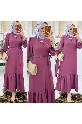 لباس زرشکی زنانه بافتنی Rita - کد 815687008