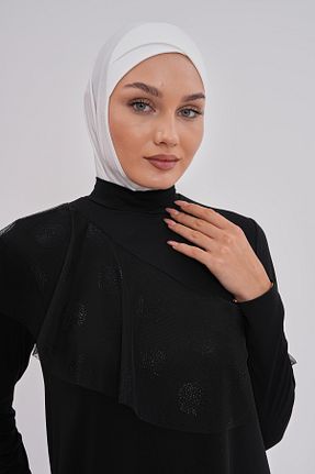 کلاه شنای اسلامی سفید زنانه کد 857482223