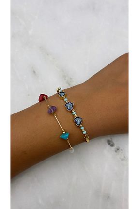 دستبند جواهر طلائی زنانه زیرکن Gigi - کد 857478464