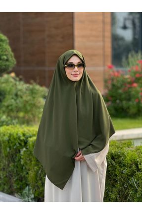 روسری خاکی پلی استر Ahivera - کد 851685424